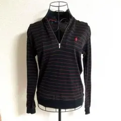 ラルフローレンゴルフ Sサイズ ボーダー長袖ポロシャツ