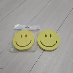 スマイリーフェイス 置物 2個セット