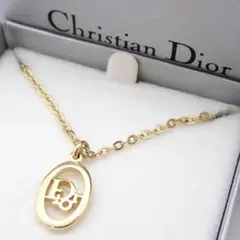 ディオール Dior ネックレス サークル CDロゴ トロッター 刻印 ゴールド