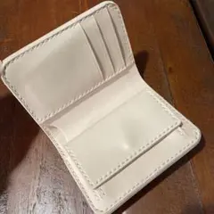 本革　財布　オールレザー　ヌメ革　二つ折り財布　レザークラフト ハンドメイド