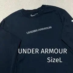 アンダーアーマー 長袖 クルーネック Tシャツ ロンT プリント メンズ LG
