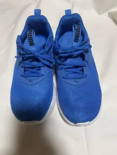 PUMA SOFTFOAM 青 スニーカー