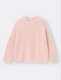 新品　ジーユー　GU パフィータッチローゲージクルーネックセーター(長袖)