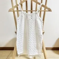 petit main キッズ レース キャミソール ワンピース　ビスチェ　100