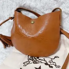 希少 極美品 イルビゾンテ ビッグロゴ ハーフムーン ショルダーバッグ