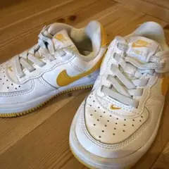 値下げ！Nike Air Force 1 ホワイト/イエロー　14cm