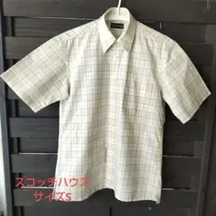 THE SCOTCH HOUSE 半袖チェックシャツ Sのサムネイル