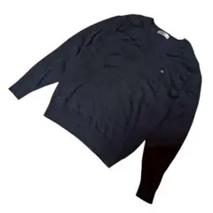 良品✨ ゴールデンベア（L）ニット　セーター　ウール100% グレー　長袖