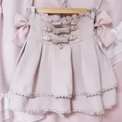 LIZLISA はしごリボンツイードティアードスカパン - メルカリ