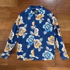 【美品】コナベイハワイ ビックウェンズデー USA製 長袖ハワイアンシャツ XSのサムネイル