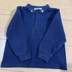 familiar ネイビー ポロシャツ 長袖