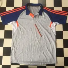 H 732 アディダス　ポロシャツ　サイズO 身幅約54cm