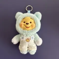 TOPTOYくまのプーさん ぬいぐるみキーホルダー水色 約15cm