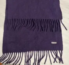 ロロ・ピアーナ カシミヤ100％ マフラー ユニセックス パープル