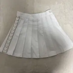 フレッドペリー ×レイビームス　別注　プリーツミニスカート　ホワイト　白のサムネイル