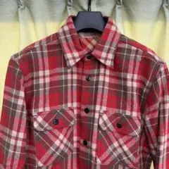 トロフィークロージング ウールシャツ 赤系マルチチェック サイズ16L美USEDのサムネイル