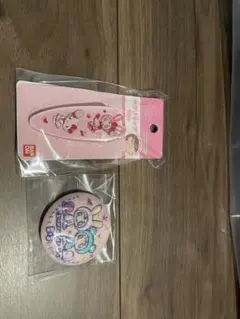 値下げしました！ハローキティ　メゾピアノ　グッズセット(ヘアクリップ、缶バッジ)