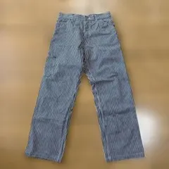 訳有格安！PHERROW'Sヒッコリー ストライプ ペインターワークデニムパンツ