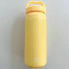 【未使用】BRUNO オリジナルハンドル付きステンレスボトル　水筒　イエローのサムネイル