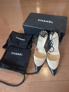 CHANEL シルク　パンプスのサムネイル