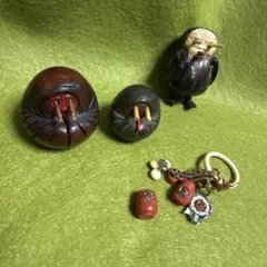 t*t様 達磨　根付け　レトロ　郷土玩具　目出しだるま　芽出し達磨コレクション t*t様 達磨 根付け レトロ 郷土玩具 目出しだるま 芽出し達磨