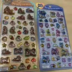 うるちゅるポップシール　Disney ドナルド　デイジー　チップとデール