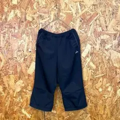 adidas アディダス ジャージパンツ 七分丈 ロゴ刺繍 ネイビー レディース