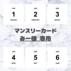 【みー様 専用】 ましかく マンスリーカードのサムネイル