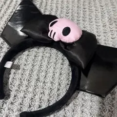 クロミ　リボン付き黒カチューシャ