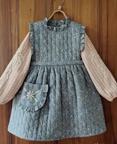 apolina 刺繍入りワンピース 5-7y 25ss apolina ベビー ワンピース 花柄刺繍 Apolina sadie dress 5-7y
