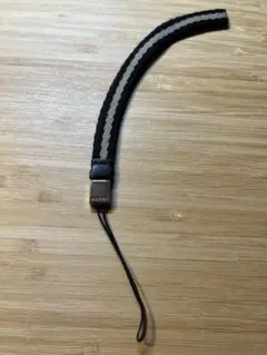 GUCCI 編み込みストラップ 黒/グレー 約20cmのサムネイル