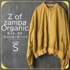 【zampa ザンパ】 くすみイエロー ジップアップ ブルゾン　薄手