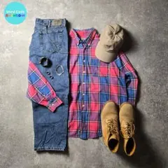 アメカジストリートコーデC-boy Style【No.206】フェードチェック