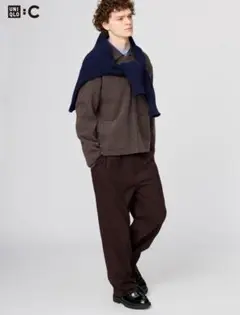 【UNIQLO C】【完売サイズ】イージーワイドテーパードパンツ
