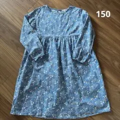 ワンピース 花柄 ブルー