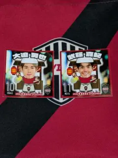 ヴィッセル神戸 大迫勇也 武藤嘉紀 ステッカーセットのサムネイル