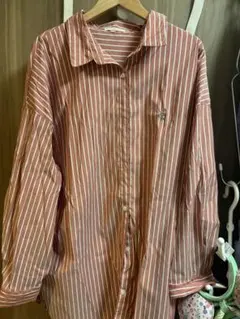 CLASSICAL ELF ピンクストライプ長袖シャツ