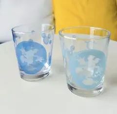 【新品未使用品】ディズニーリゾート ミッキー グラス 限定 ブルー 2点セット