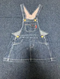 ミキハウス　デニム ワンピース Mサイズ　80〜90センチ　女の子　子供服
