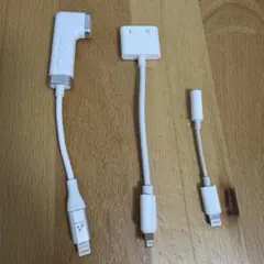 イヤホン変換アダプター　ステレオアダプタ　二股ケーブル　計3種類 iPhone