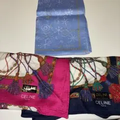 CELINE セリーヌ ハンカチ 3点セット
