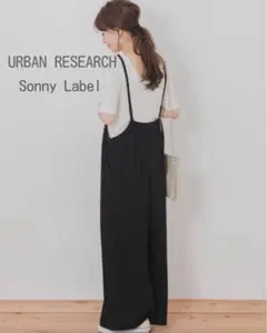 URBAN RESEARCH Sonny Label 黒サロペット