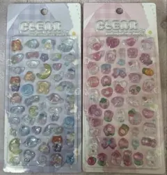 吉田産業 CLEAR クリアぷくぷくキャンディシール 2枚セット