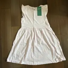 H&M オーガニックコットン ノースリーブワンピース 110/116