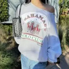 BAHAMAS POLO CLUB スウェット　フルーツオブザルーム