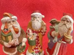 サンタクロースフィギュアセット（スイス・メキシコ・フランス）
