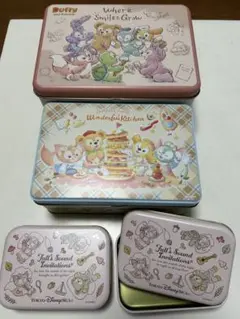 ディズニー　ダッフィー＆フレンズお菓子缶