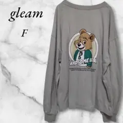 グリーム　ハンサムベア 　長袖Tシャツ　 F　モスグリーン