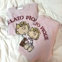 ジェラートピケ　スヌーピー　ルームウェア上下セット