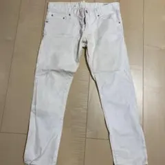 DSQUARED2 ホワイト スリムフィット デニム